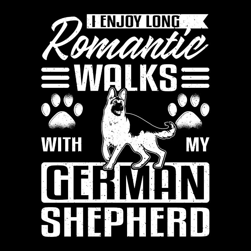 long romantic walks with my german shepherd