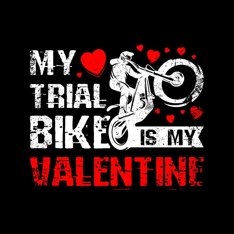 Mon vélo de trial est ma Saint-Valentin