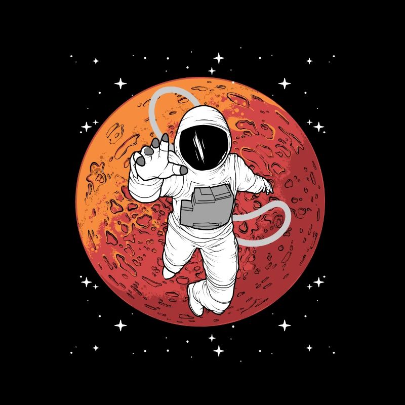 Chemise astronaute spatial Mars