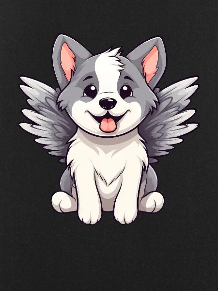 Cute Angel Husky Comic