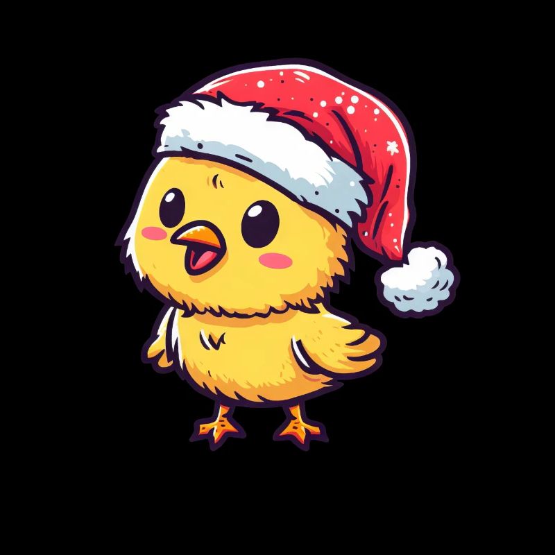 festive moelleux : poussin mignon avec
