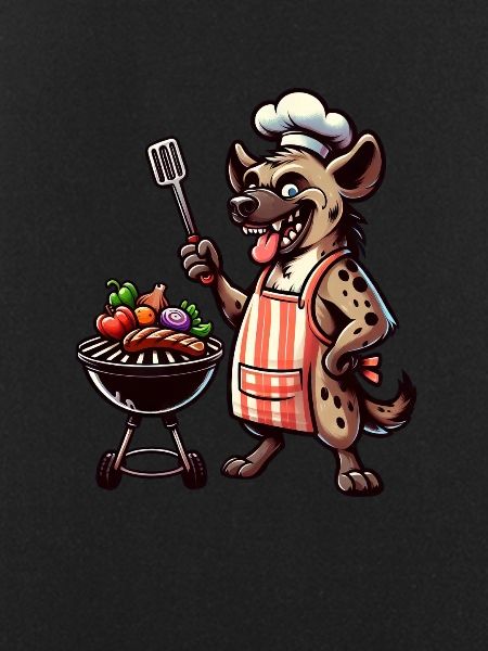 Sommer BBQ mit Chef-Hyäne