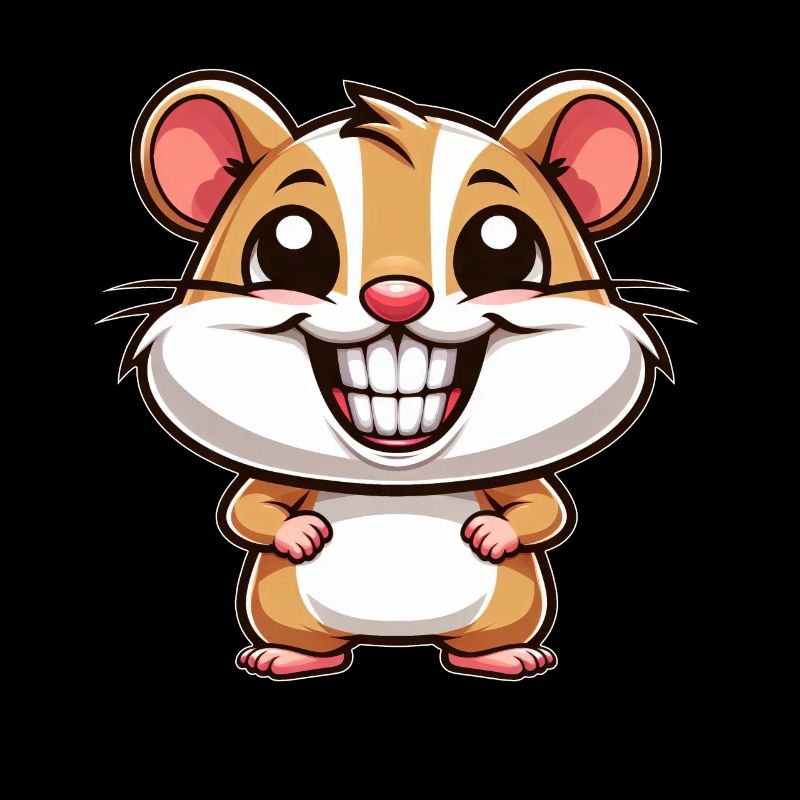 Mignon hamster cochon d’Inde bande dessinée drôle