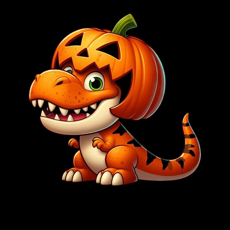 Funny Halloween T-Rex Dinosaur Comic