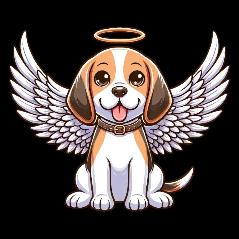 Beagle Angel Celestial Wings