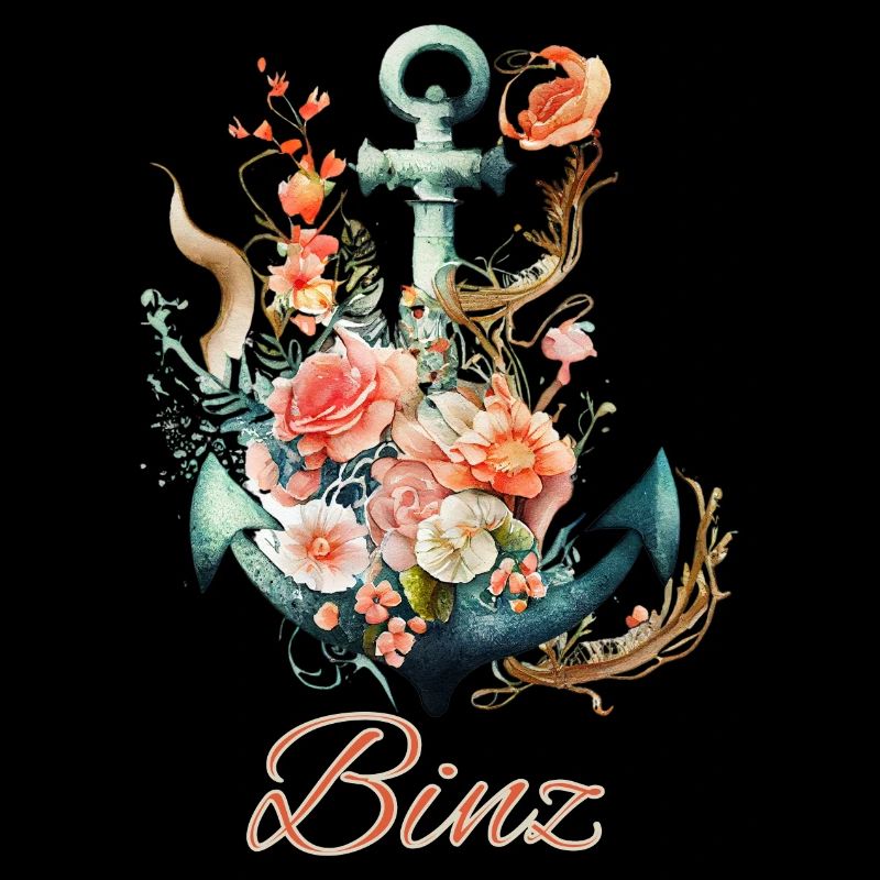 Ancre Binz avec fleurs