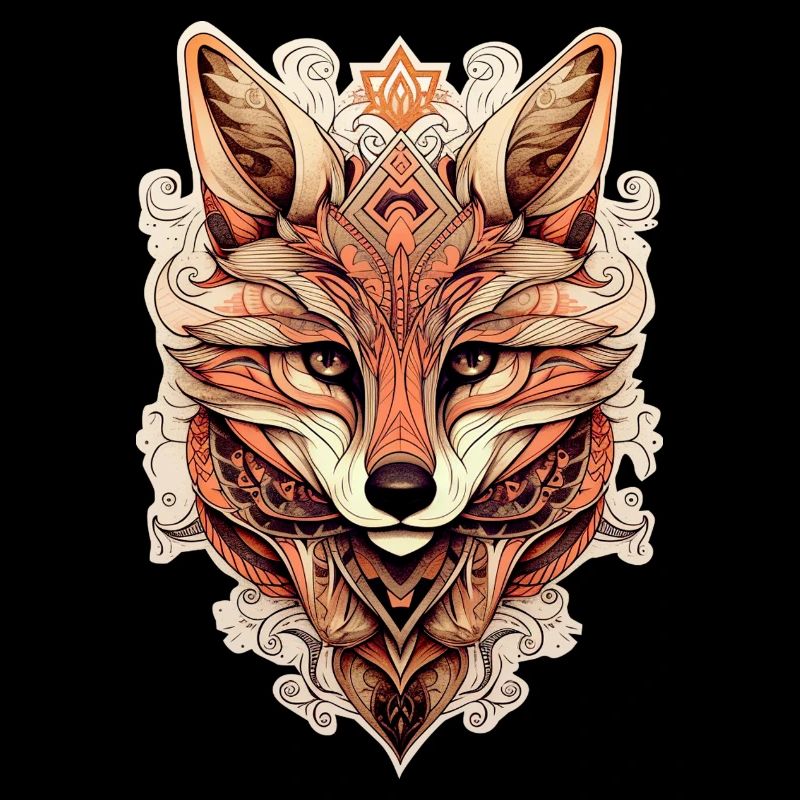 Fox Ornamental Style - Boho