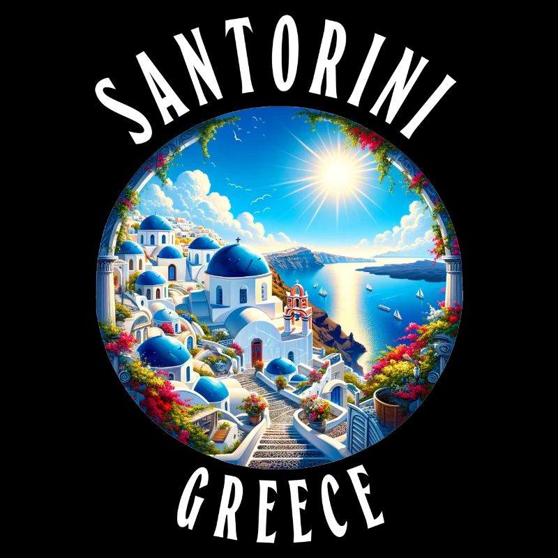 Vacances à Santorin en Grèce sur l'île grecque