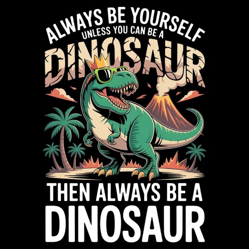 Sei immer du selbst, es sei denn, du kannst ein Dinosaurier sein