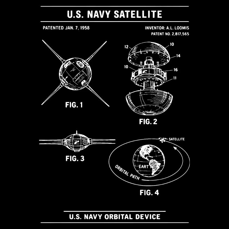Navy Satellite Blueprint Diagram