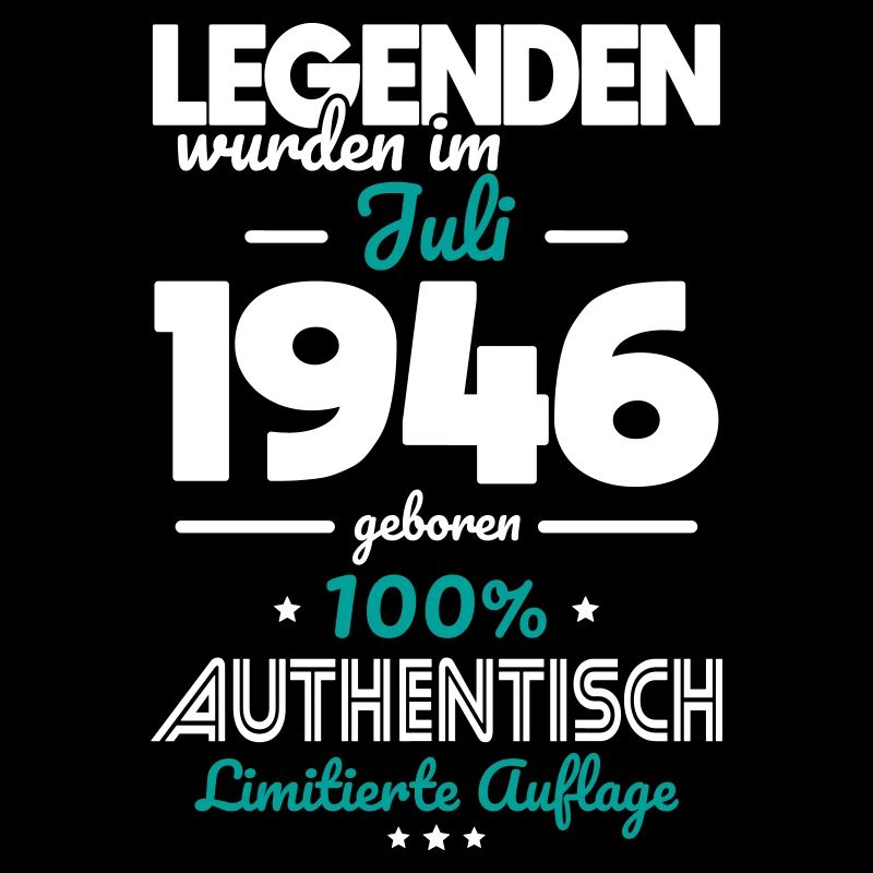 80. Geburtstag - Legenden wurden im Juli 1946