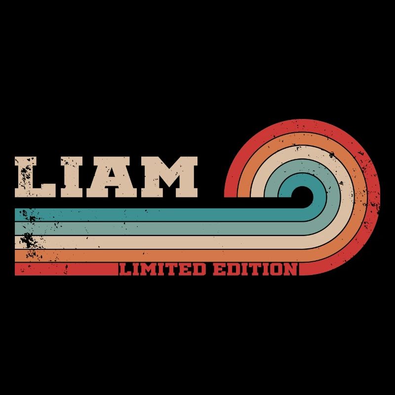 Liam Name I Retro First Name Cool