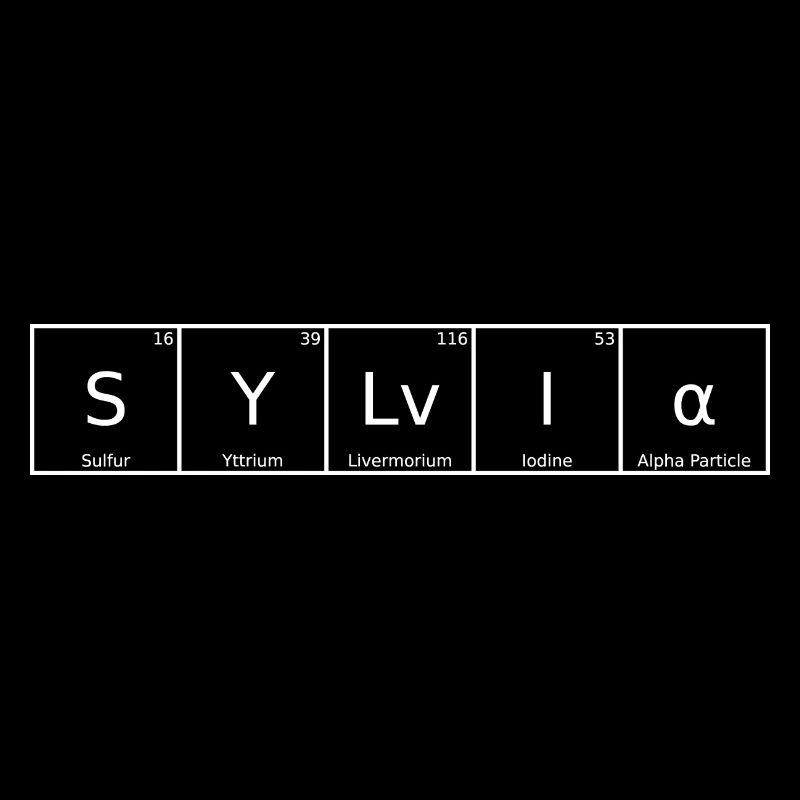 Sylvia Name First Name Chemistry Periodic Table Elements