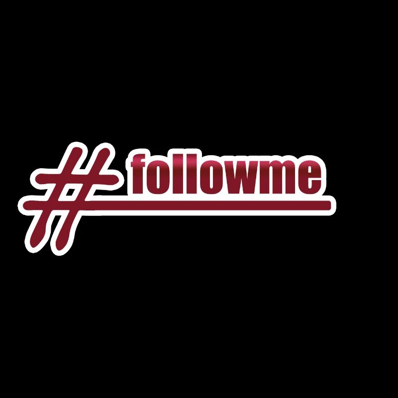 Style Hashtag suivez-moi Suivez-moi