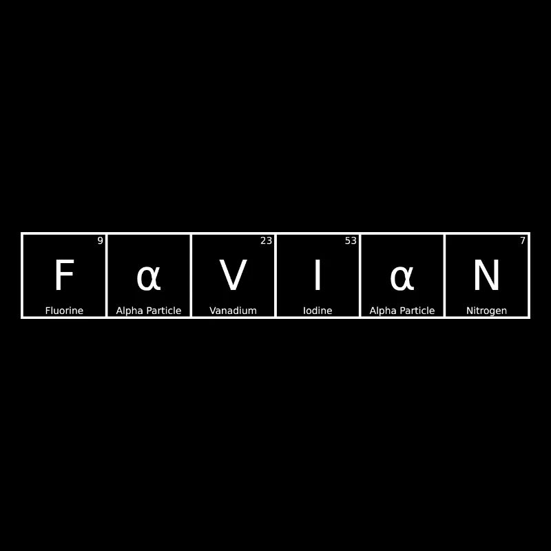 Favian Nom Prénom Chimie Éléments du tableau périodique