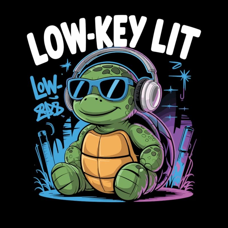 Chill toad in low-key style
