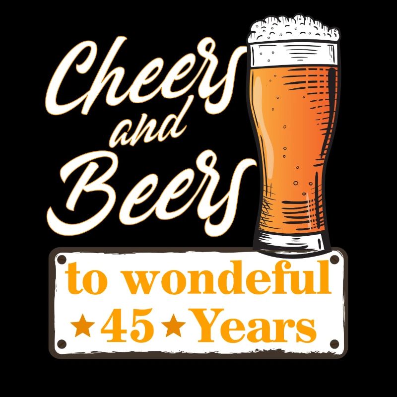 Salutations et bières à 45 ans merveilleux