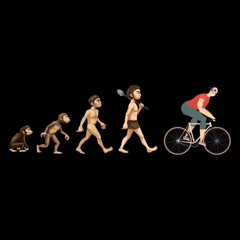 Evolution cyclist cyclist bike gift