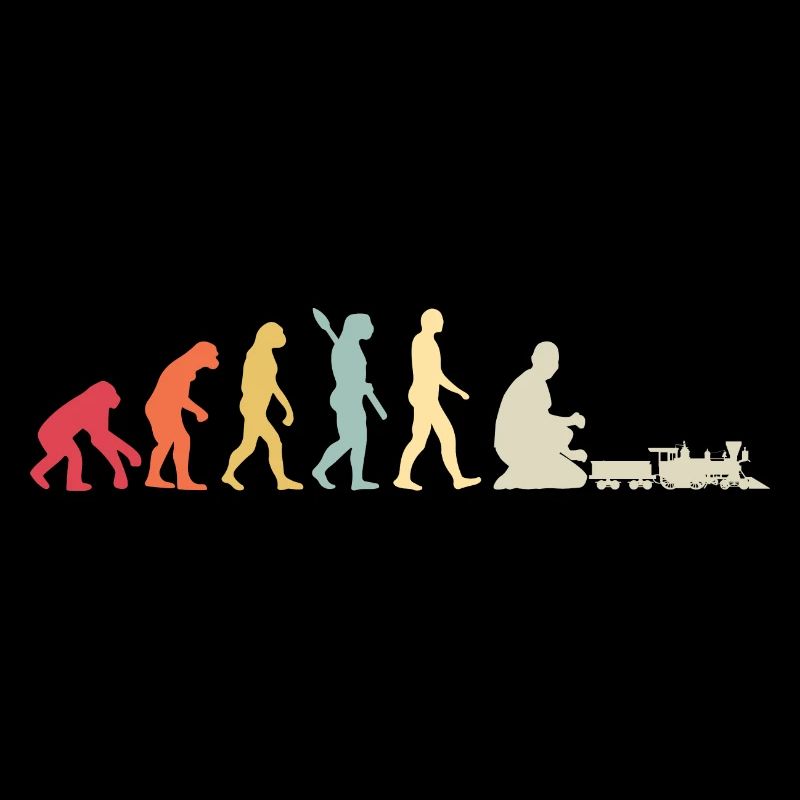 Evolution of Human Train Model Railway