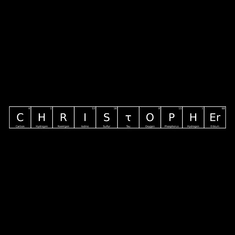 Christopher Name First Name Chemistry Periodic Table