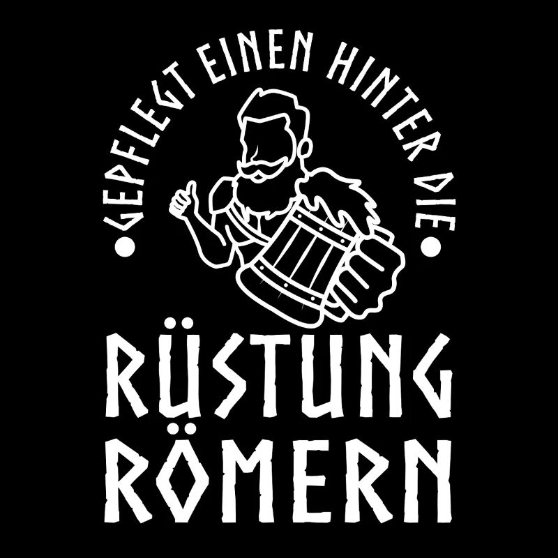 Gepflegt einen hinter die Rüstung Römern