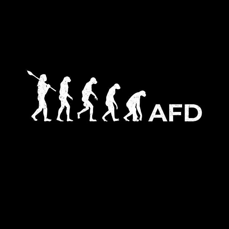 AFD Evolution Gegen Rassismus Faschismus