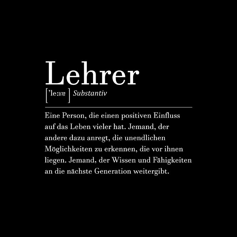 Lehrer Definition