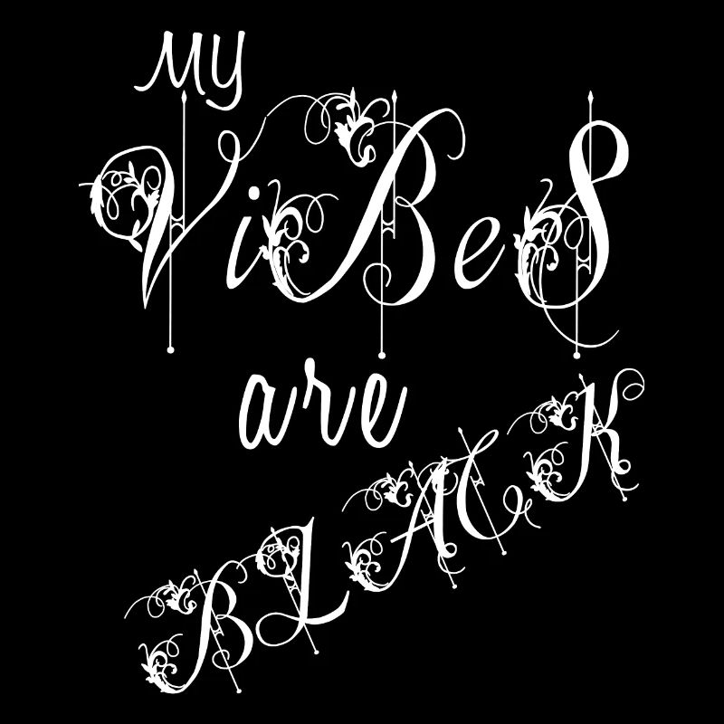 black dark vibes black trend typography style