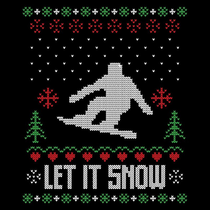 Lass es Schnee hässlichen Weihnachtspullover