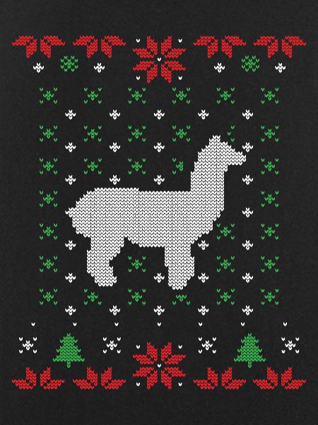 Lama hässlicher Weihnachtspullover