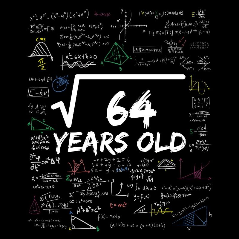 Square Root of 64 8TH Funny Math Birthday