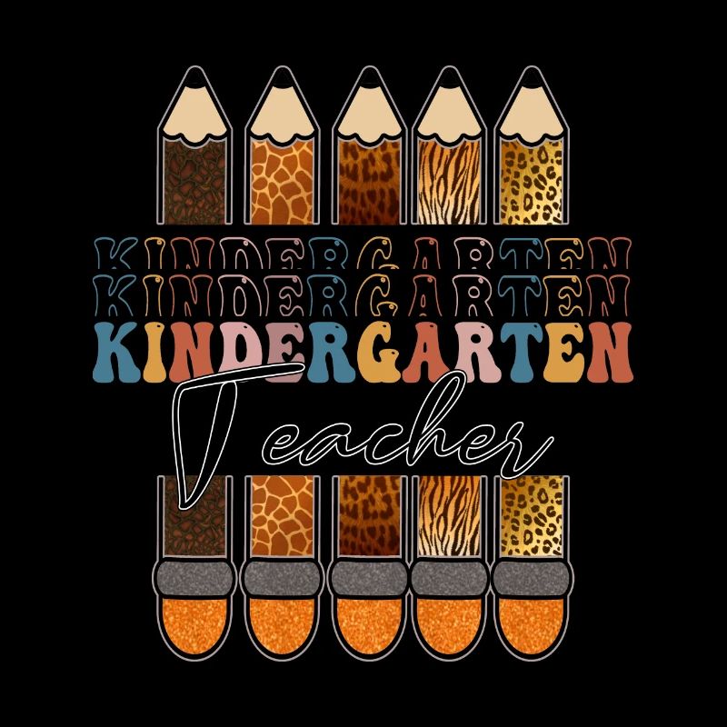 Kindergarten Teacher Leopard Pencil Back To School