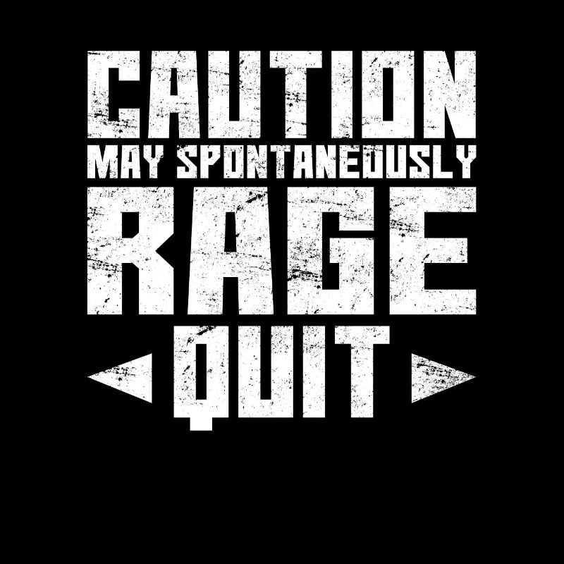Caution May Spontaneously Range Quit Funny Gamer V