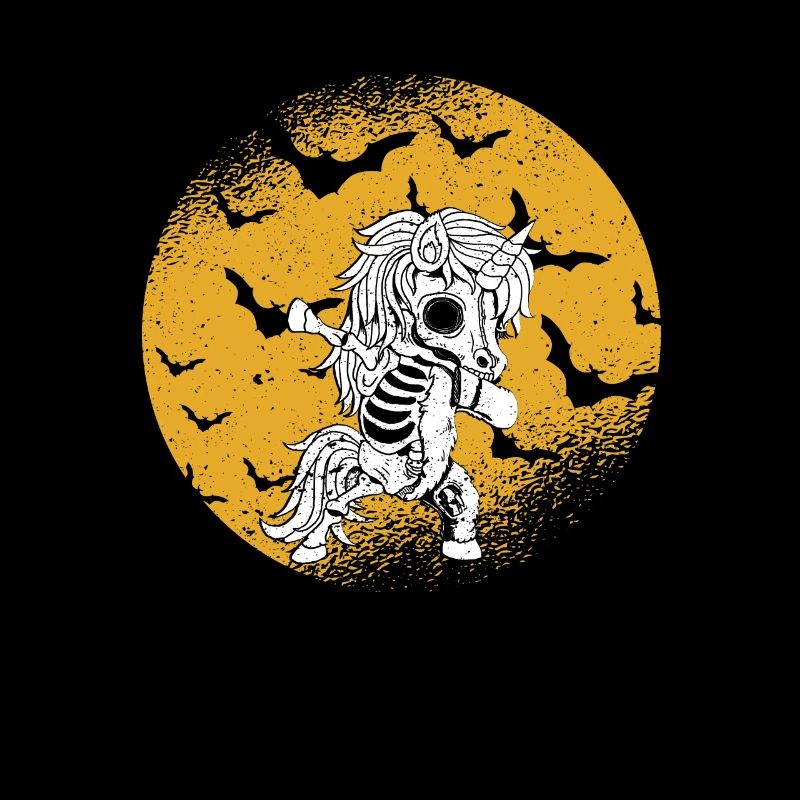 Dabbing Einhorn Skelett Halloween Dab Dance Scary