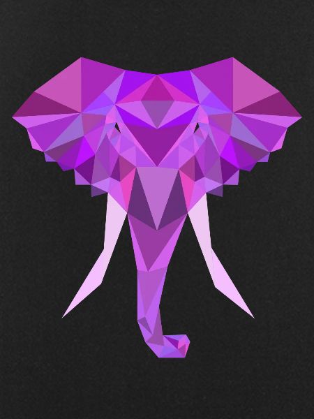 Elephant Low Poly Polygon