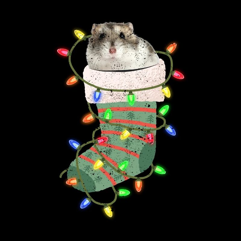Hamster Weihnachten Pyjamas Socken Weihnachtsmann