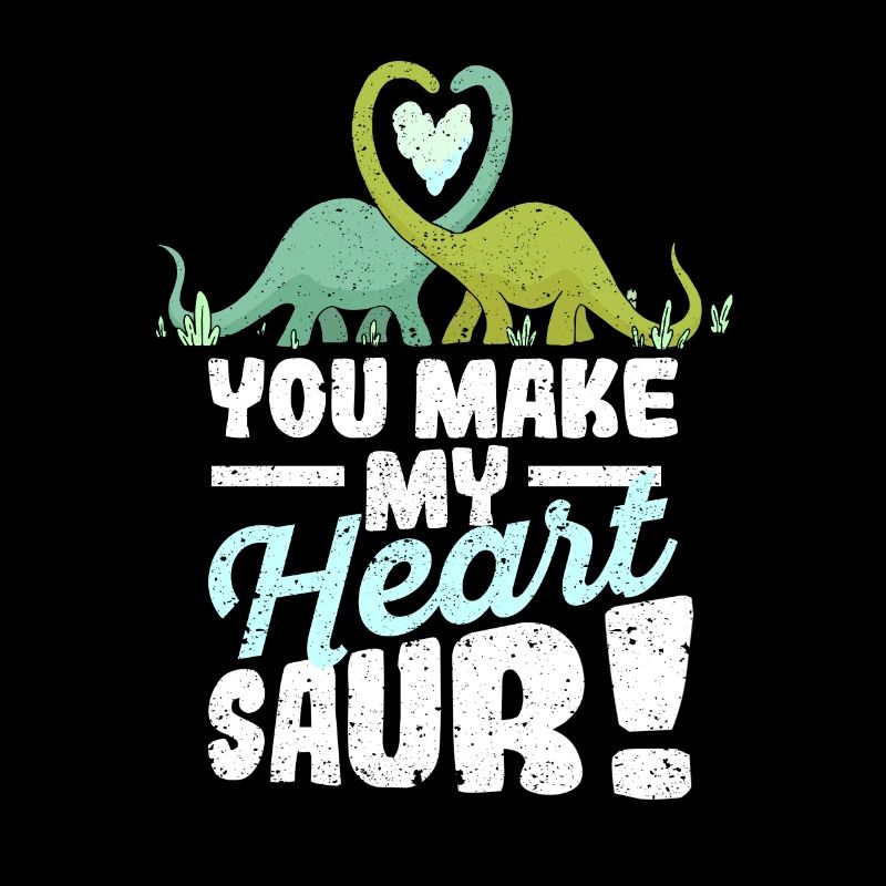 Cute Dinosaurs Valentine's Day Dino They Make