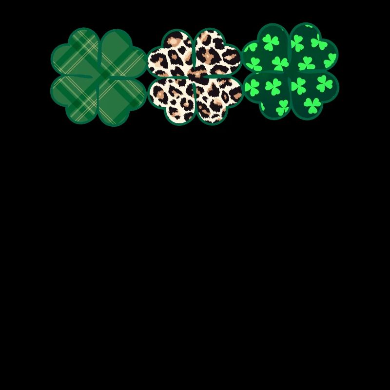Grün kariert Leopard Kleeblatt Niedlich St Patrick
