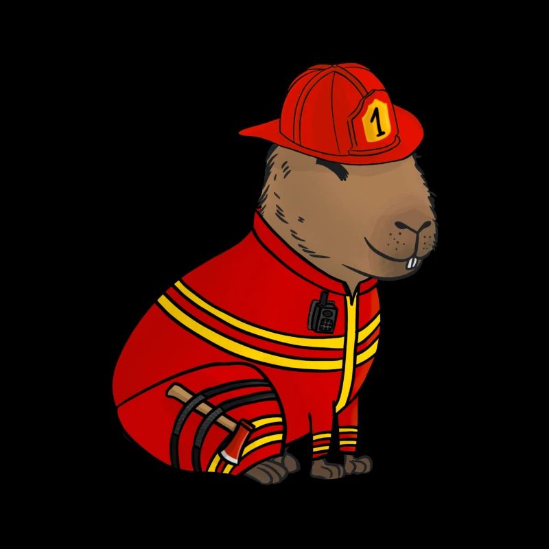 Firefighter Fire Brigade Capybara