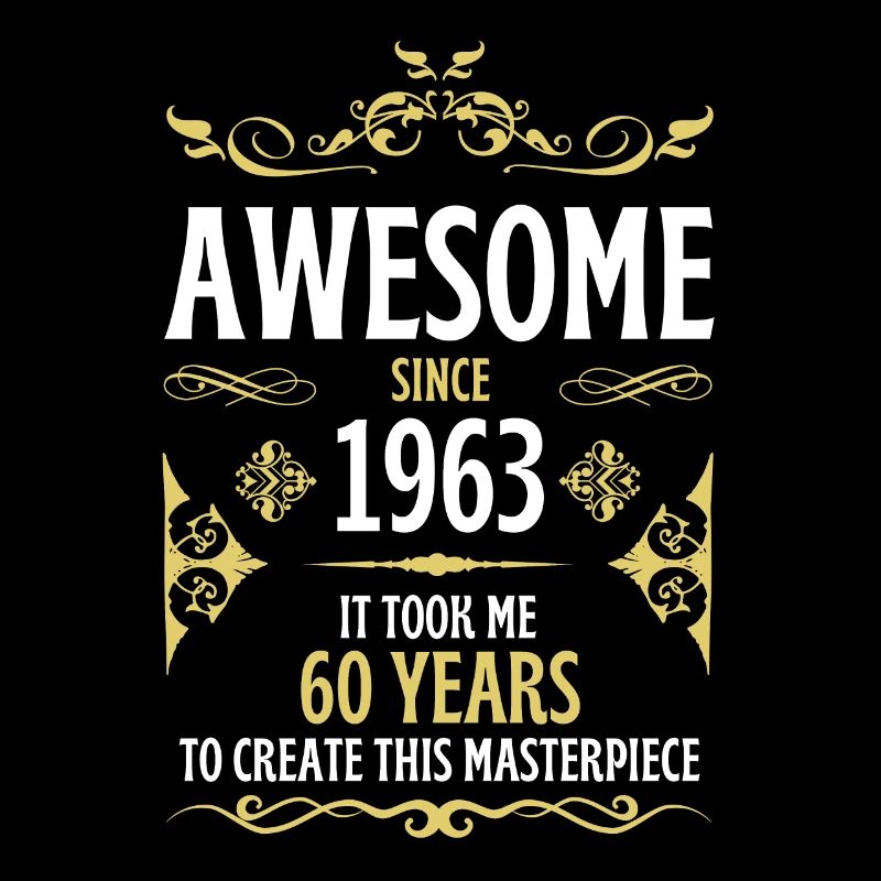 60. Geburtstag Vintage 1963