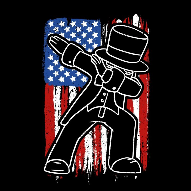 Dabbing American 4 juillet Drôle Dab Dance Pose US