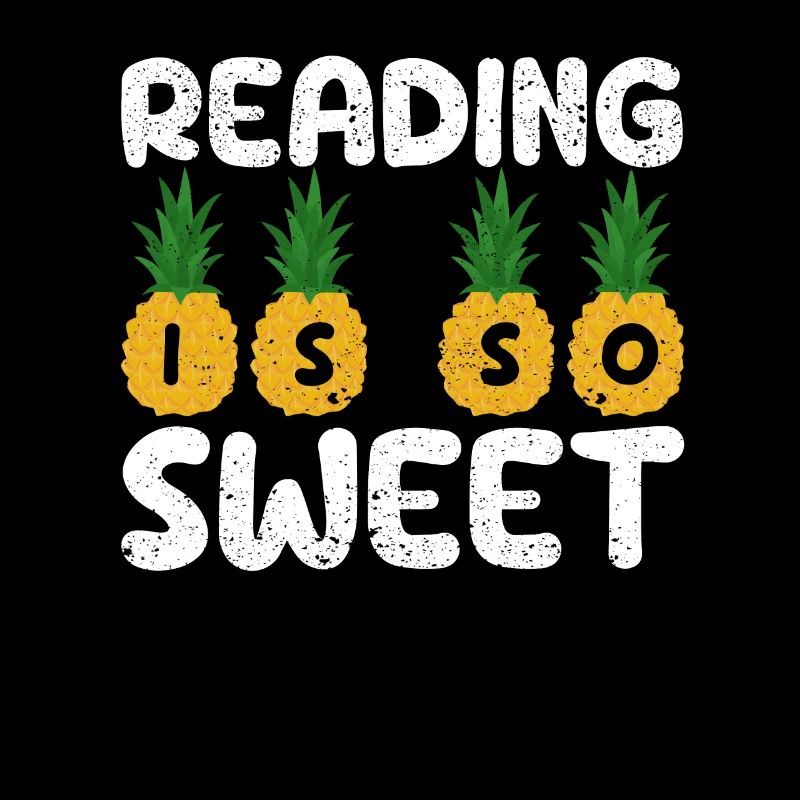 Reading is so cute book lover pineapple reader teacher