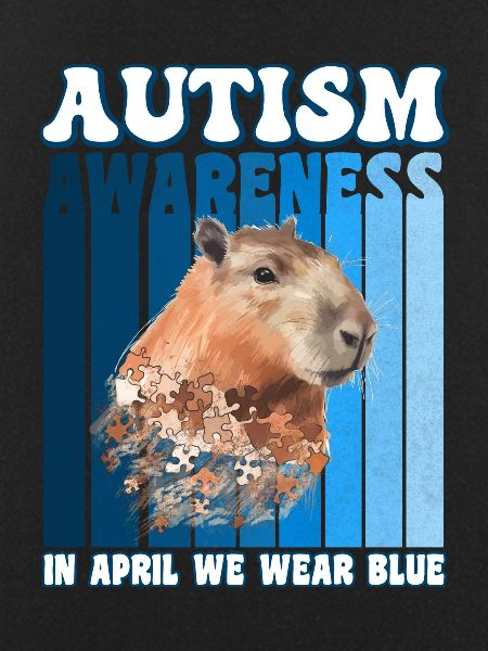 Capybara Autism Awareness