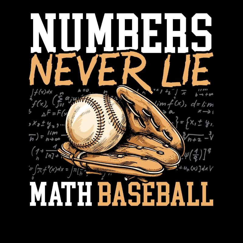 Baseball Math Lover Mathematician Baseball Player