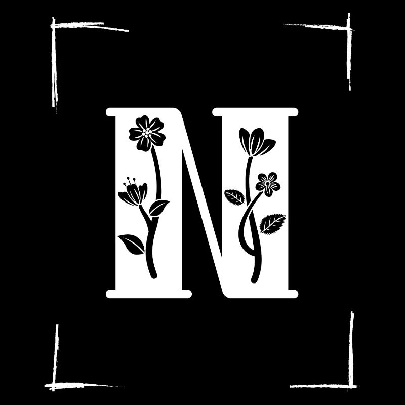 letter N initial
