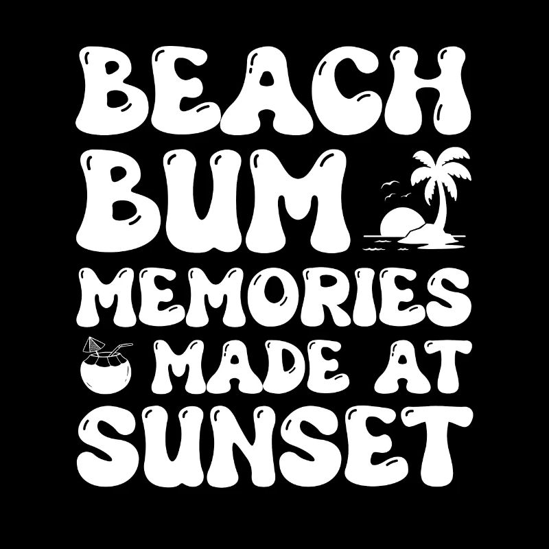 Souvenirs de clochard de plage faits au coucher du soleil