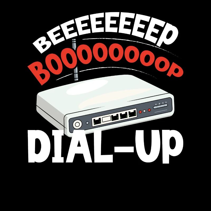 DFÜ-Internetverbindung 90er Computerwitze