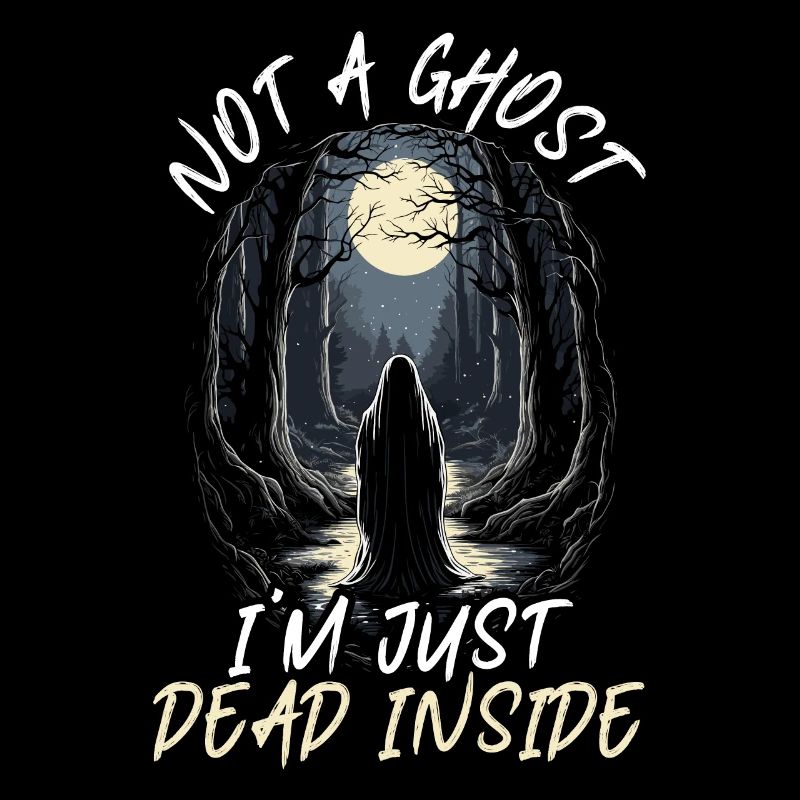 Dead Inside Sarcastic Gothic Skeleton Halloween