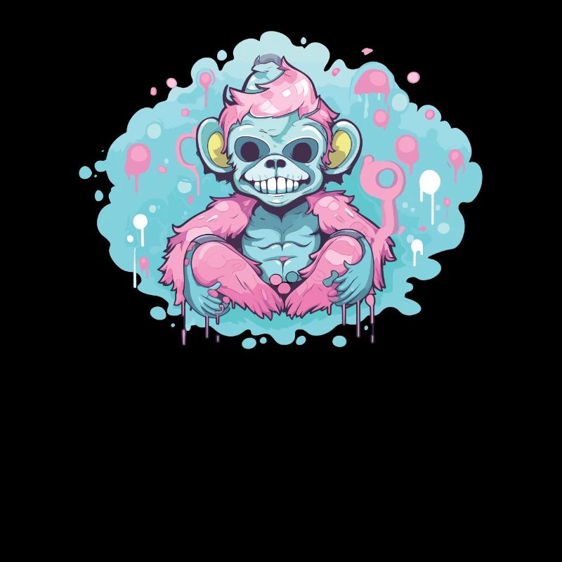 Pastel Goth Lover Soft Grunge Monkey Aesthetic