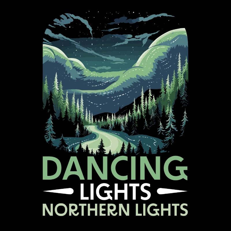 Aurora Borealis Dark Sky Nature Light Display